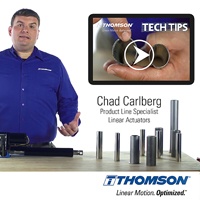New Thomson Web Video Discusses How to Increase Rigidity in a Linear Actuator